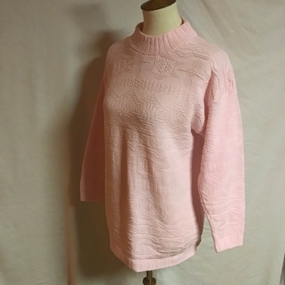 Vintage 90s pink oversized sweater - Picture 7 of 8